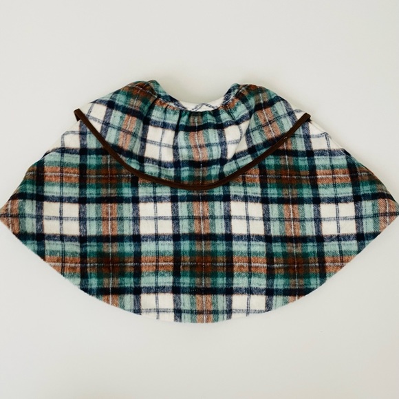 NWOT Janie and Jack wool plaid cape - Picture 4 of 4